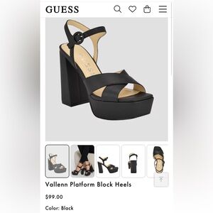 GUESS Vallenn Platform Block Heels